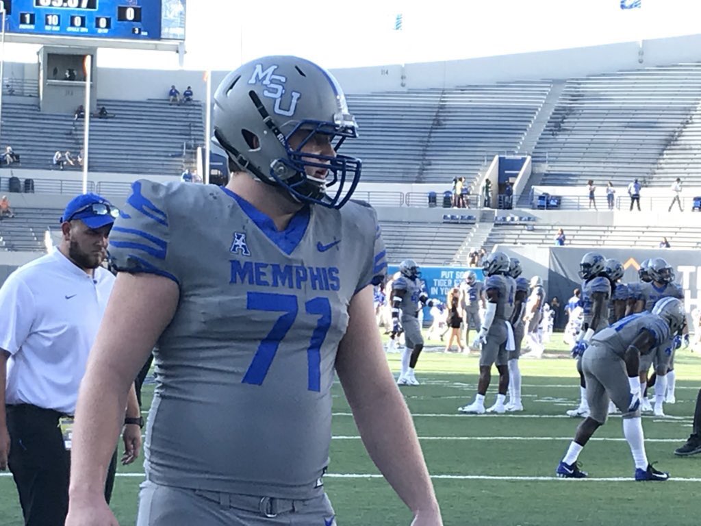 UNISWAG's tweet photo. The all greys and throwback decals for @MemphisFB 

#uniswag https://t.co/U0Q0YNRN8i