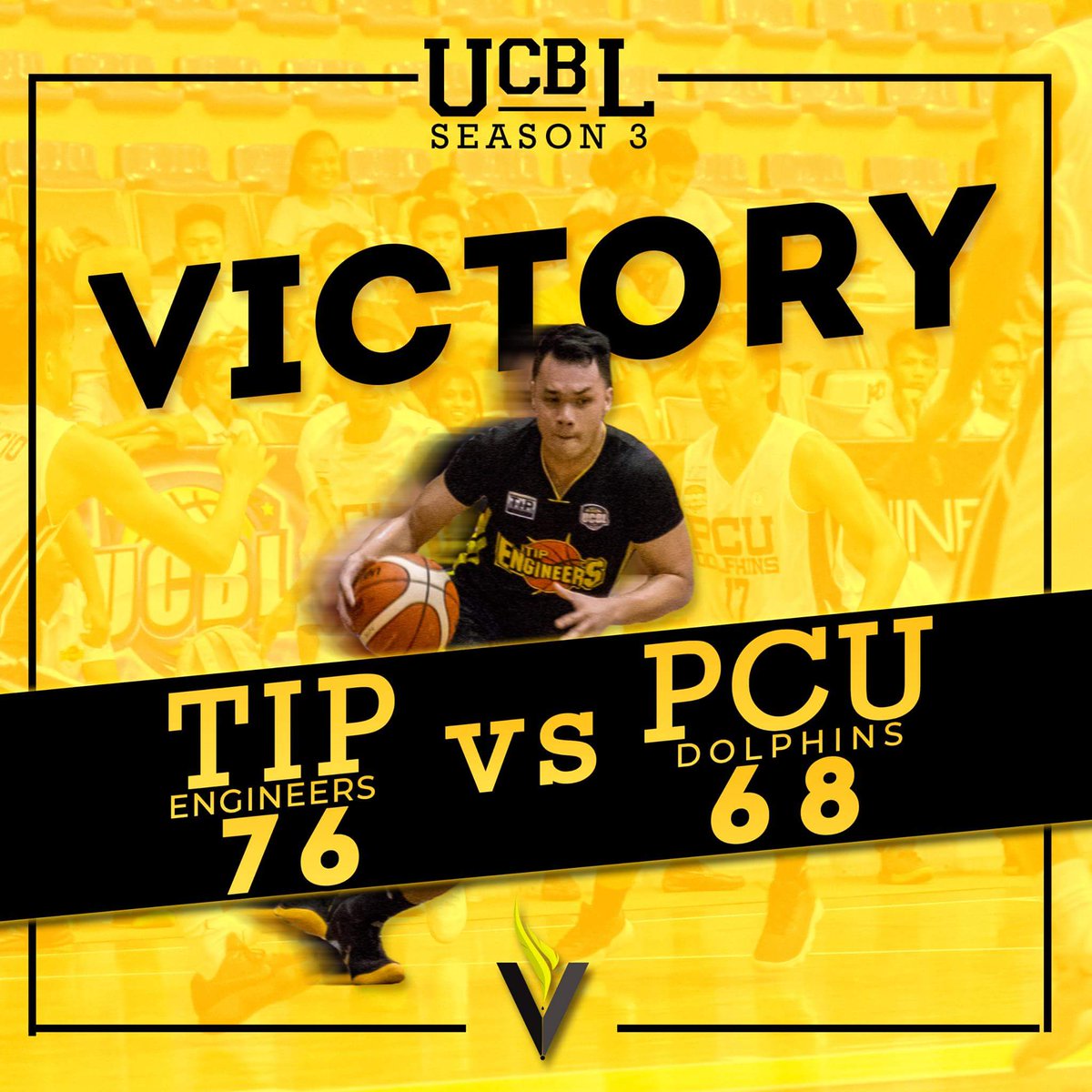 TIPVoiceManila's tweet photo. T.I.P. Engineers drew first blood against the Philippine Christian University Dolphins on their opening bout in the Universities and Colleges Basketball League Season 3 tourney, September 10.

Layout by Mary Joyce Dayanan https://t.co/0GaPKag7WA