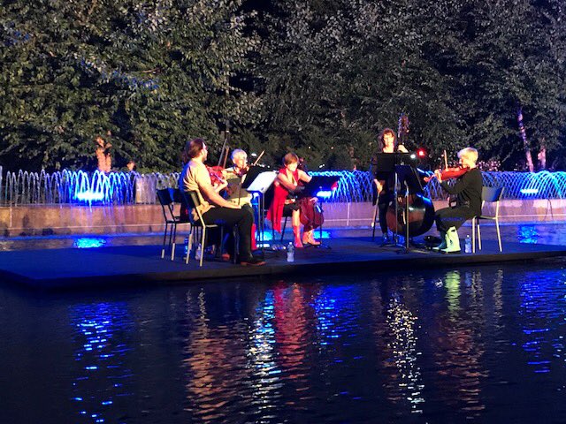 The York Chamber Ensemble now on stage performing at #SplashofCulture at #RiverwalkCommons https://t.co/yCfLhu7VzV