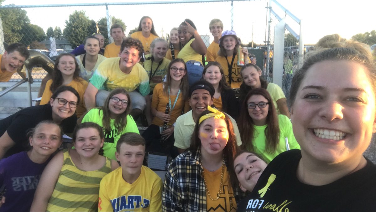 BaxterMusicDept's tweet photo. Tonight the band had a special guest join us on the cymbals! Great job, Baxter Band! https://t.co/psNq6anXO7