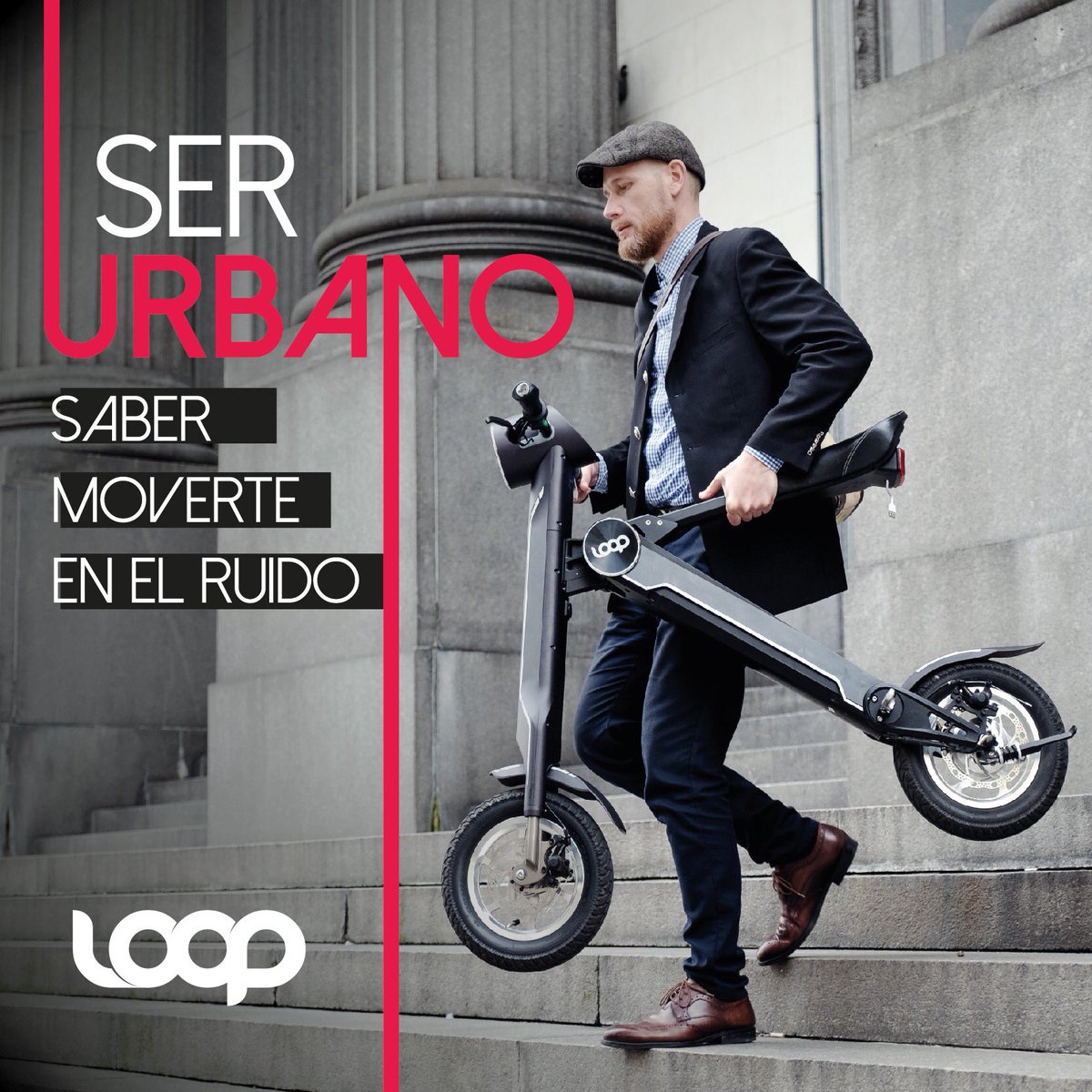 La jungla de cemento nos desafía a diario. El S͟͟E͟͟R͟͟ U͟͟R͟͟B͟͟A͟͟N͟͟O͟͟ sabe como manejarlo. #LoopBikes #MovilidadInteligente para el #TransporteUrbano