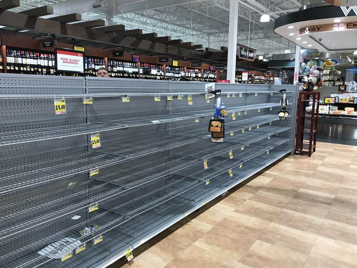 Good thing we got bread when we did! Everyone stay safe!! #HurricaneFlorence #Florence @BrandonStoff <a href="/Stoff360Media/">Stoff 360 Media</a>
