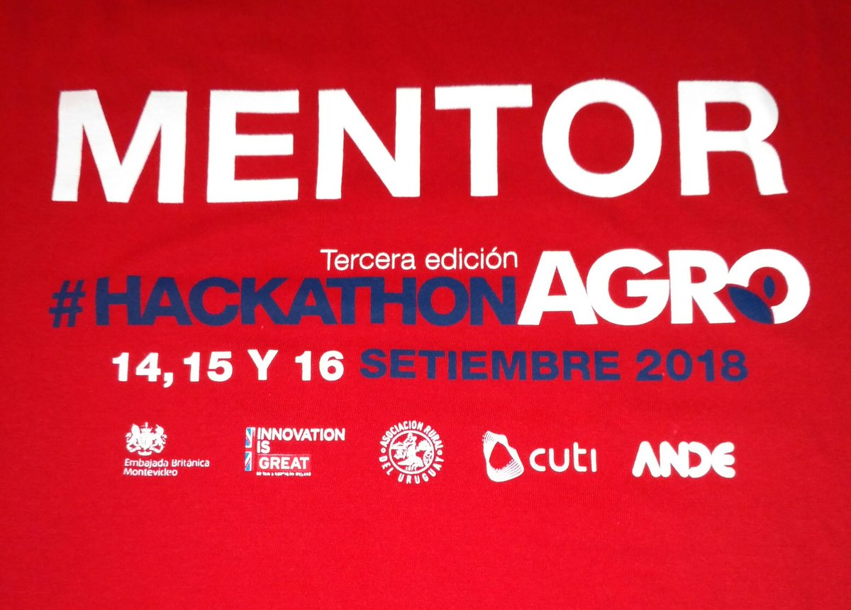 GabrielBascou's tweet photo. Gran taller para dar inicio al #HackatonAGRO excelente presentación para preparar a los equipos
@CutiUy @UKinUruguay @daVinciLAT @HarperAdamsUni #ARU #ANDE https://t.co/GUyqTlHlaQ