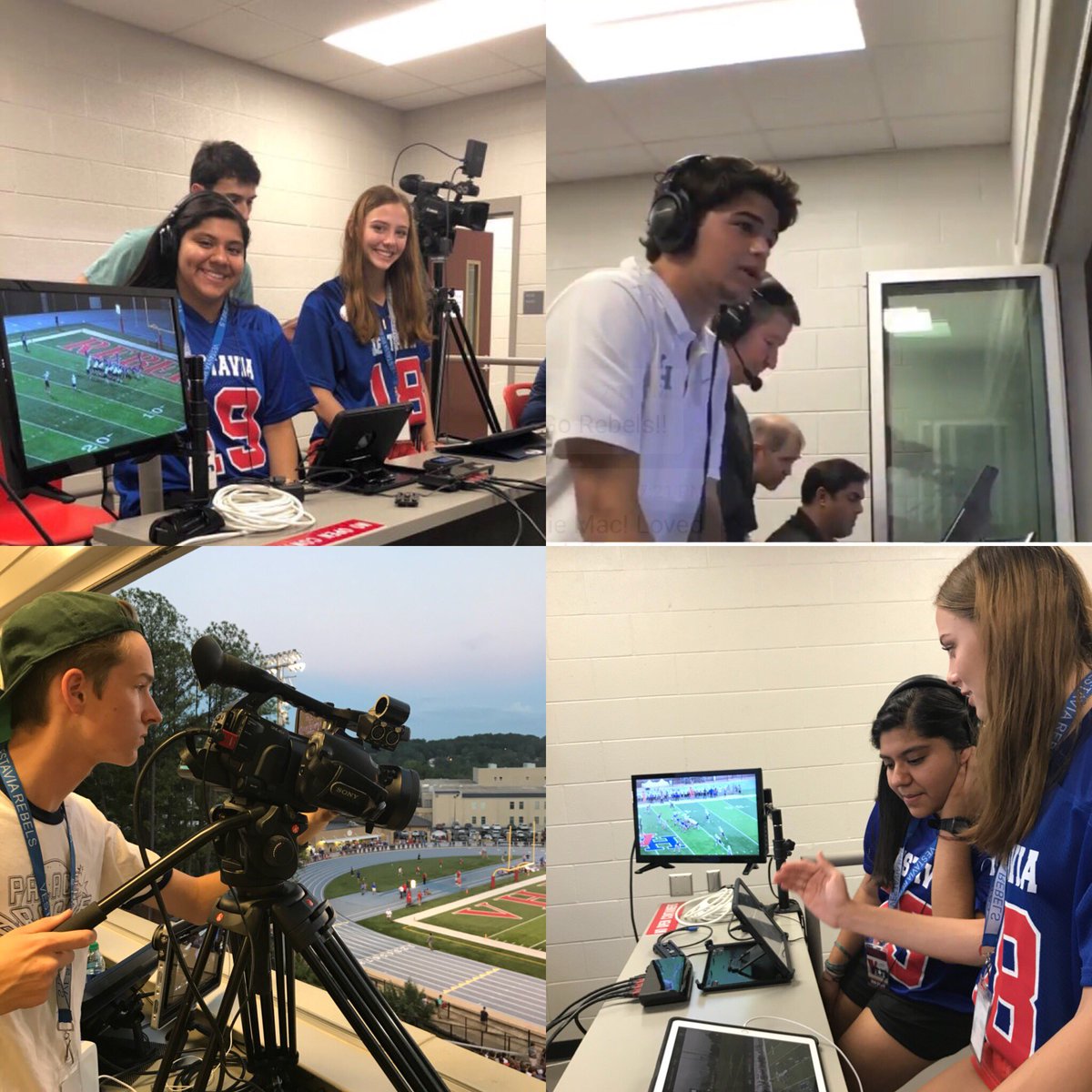 VHHSNewsNetwork's tweet photo. VNN Staff in action! Rebels beat Tuscaloosa County 28-19! #vhpride #RebelNationSportsNetwork https://t.co/7xicgShvm5