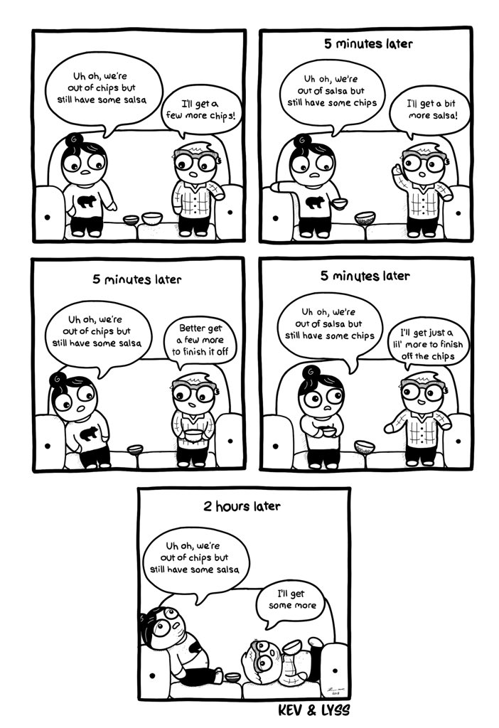 KevAndLyss's tweet photo. It’s a vicious cycle

#webcomic #comic #art https://t.co/4IWJFpyo0u