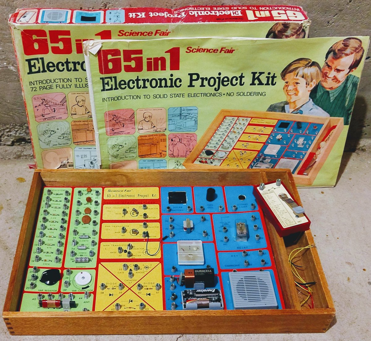 The Radio Shack 65 in 1 Electronic Project Kit