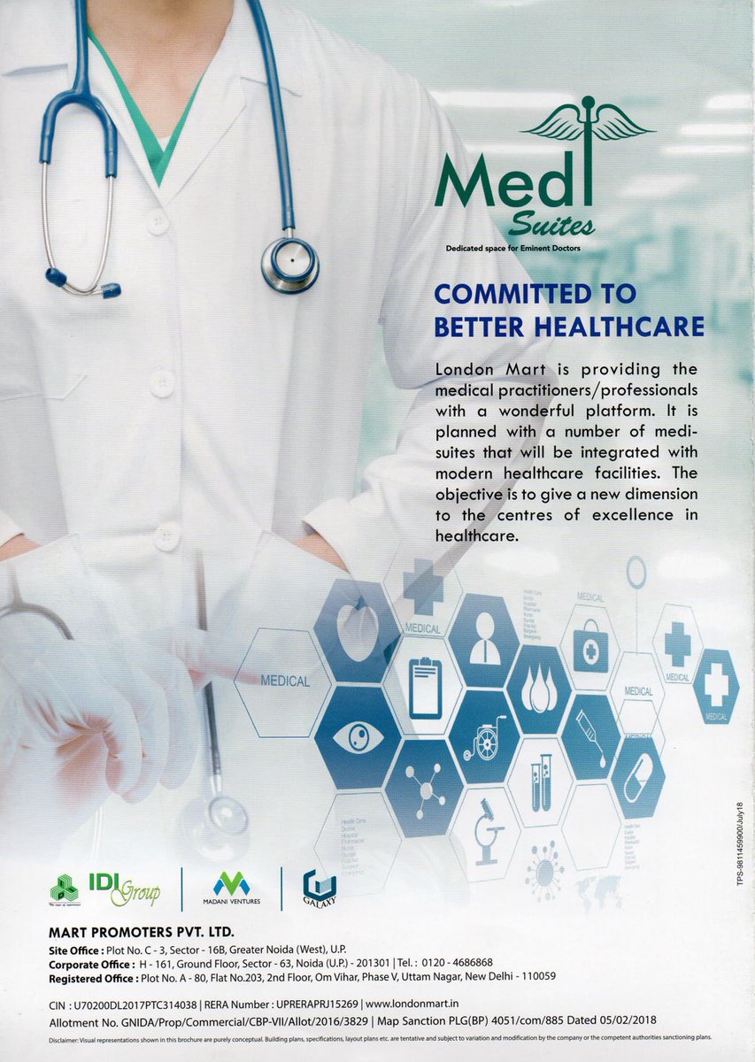 wisemeninfra's tweet image. London Mart - Affordable Medi Suits for Doctors 
#Doctors #Diagnostics #Investment #Shops #Medical #polyclinic #Commercial #Realestate. Call Now: +919899667748
Dedicated Spaces for Eminent Doctors
Poly Clinics 
Diagnostic Centres
Modern Healthcare Services