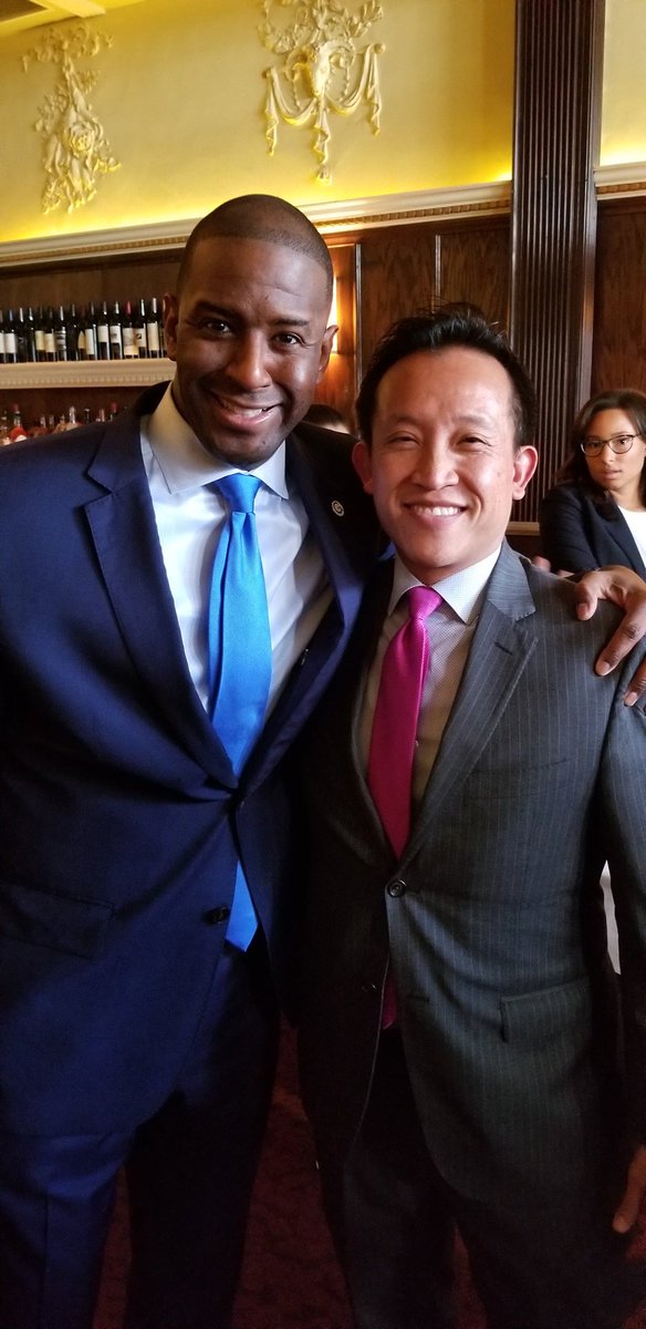 DavidChiu's tweet photo. Years ago, I met him at a weekend gathering of young elected progressives, and knew he was going somewhere. If Democrats turn out this November, he'll be the next Governor of Florida. Go @AndrewGillum! https://t.co/5SGDrFNmNw