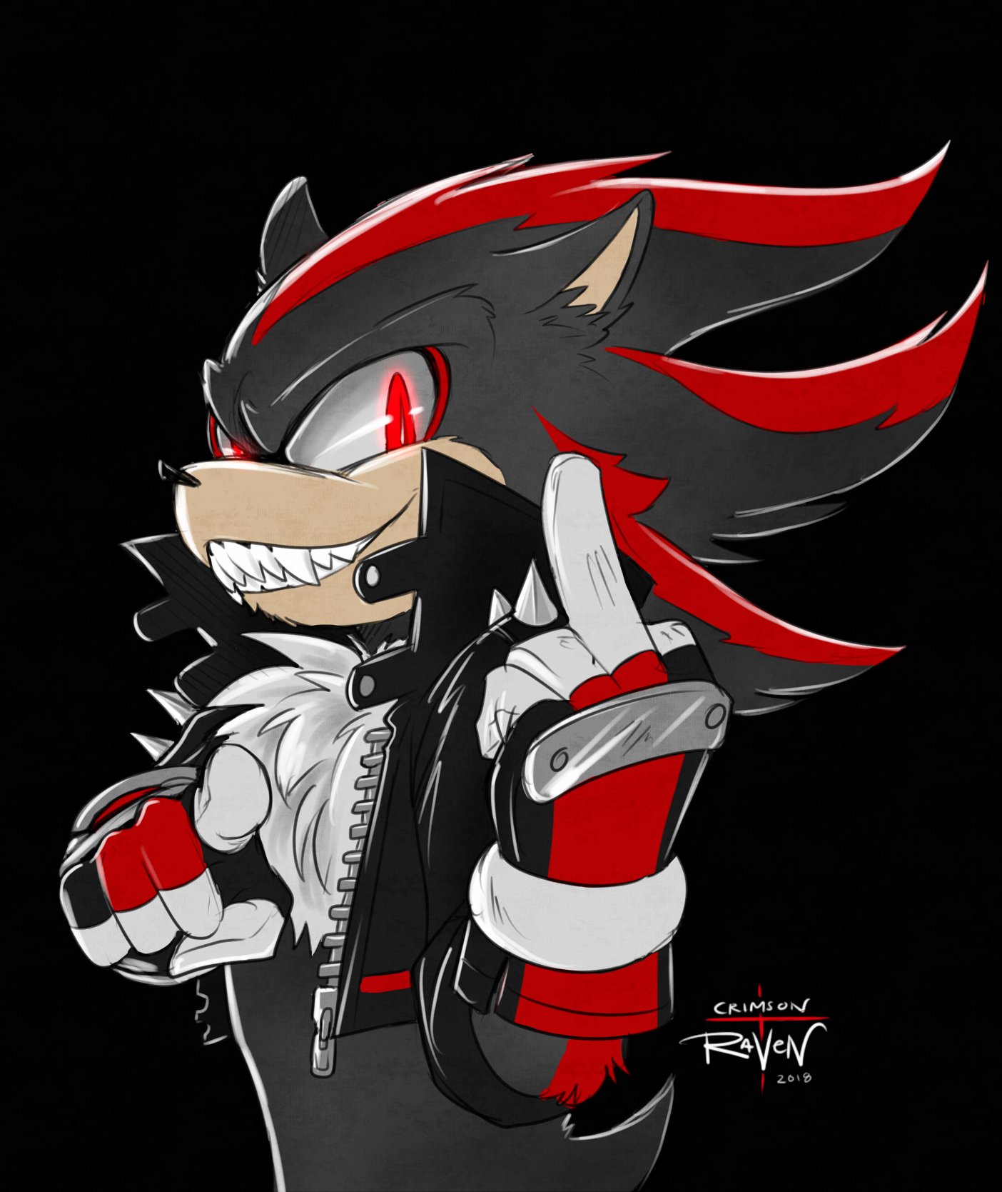 Crimson Raven on X: Some silly AU like fanart~ Just ´cause  #SonicTheHedgehog #Sonic #ShadowTheHedgehog #Shadow #hedgehog #fanart  #digitalart #myart #black #red  / X