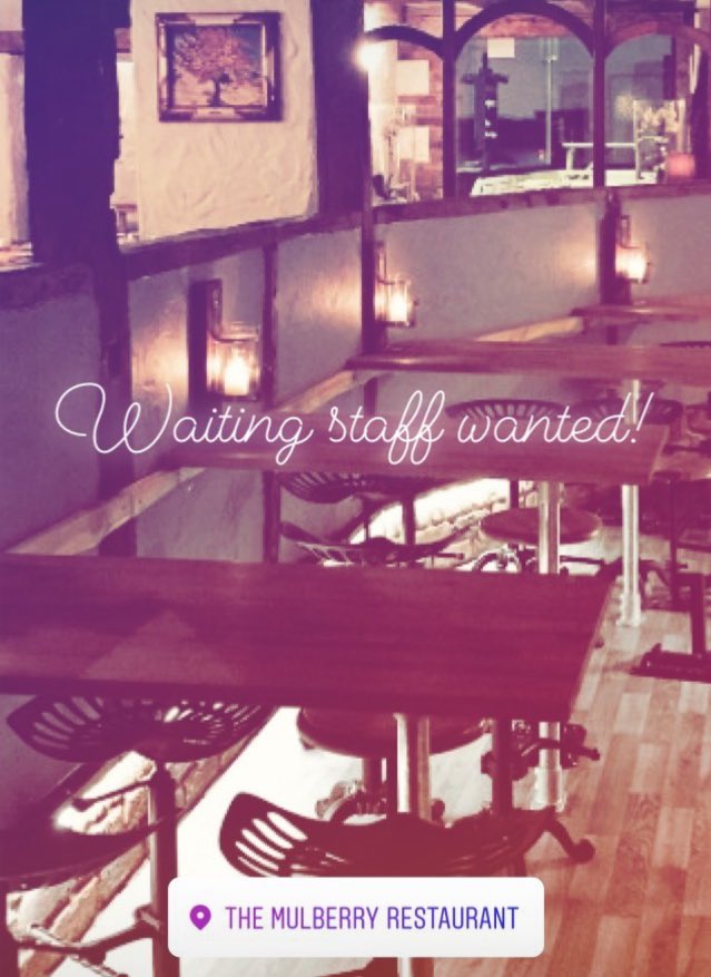 TheMulberry1's tweet photo. Part time staff wanted for weekends and holidays! Please ring 01834 811313 to speak to Helen! 😊 https://t.co/NZMmBT2IZc