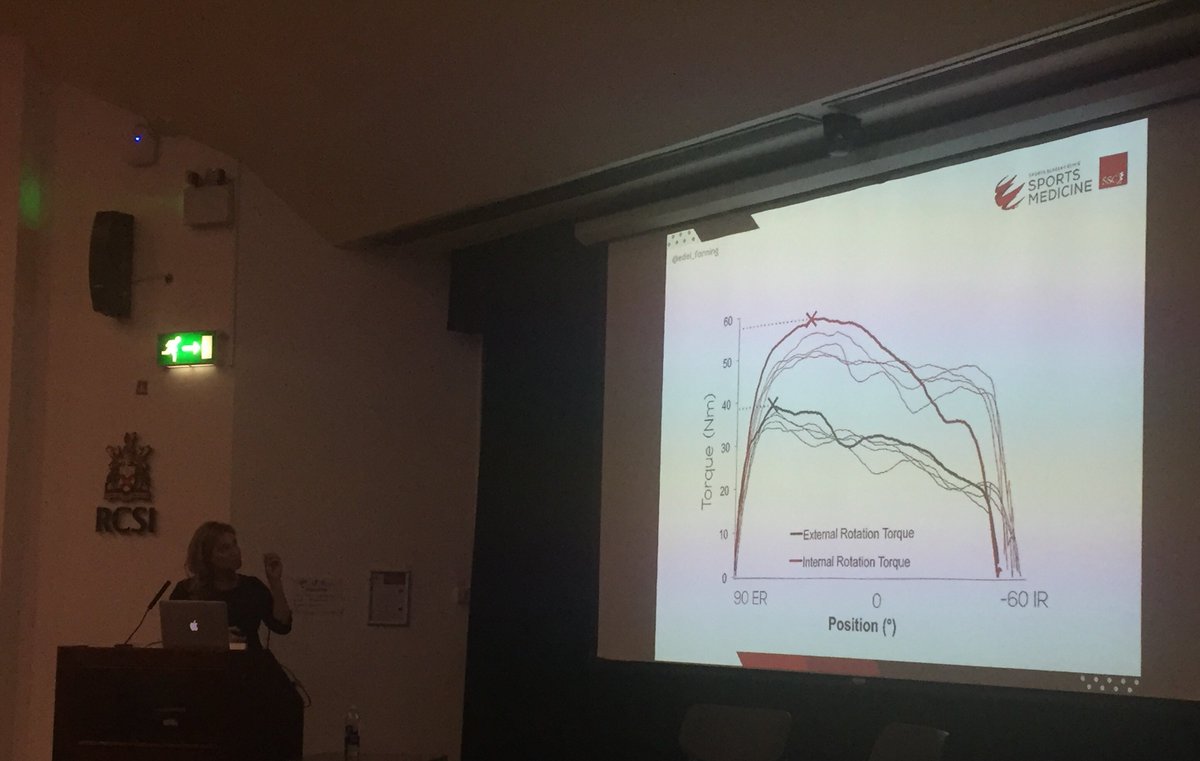 sscsportsmed's tweet image. Analysing peak torque only may mask important information - values at end range may prove more useful in illustrating what healthy and pathological shoulders look like in terms of rotational strength i.e. torque @edel_fanning @RCSI_Irl #FSEM2018 #isokineticdynamometry #strength