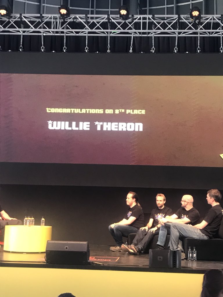 Entelect's tweet photo. Willie Theron takes 8th place in the #EntelectChallenge2018 and wins himself a stash of cash @ComicConAfrica #entelect https://t.co/jPX5cnzaC9