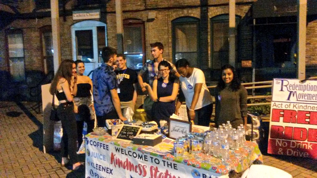 RedemptionNY's tweet photo. #Kindess Team out tonight! Find us on Water Street at the Kindess Station for a free #saferide home. Or 📞 6074342564. #OneontaRides #outreach #Oneonta https://t.co/U6yL4VkelF