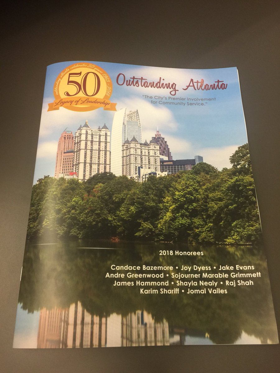 sojournerruth's tweet photo. I am humbled and honored to be one of ten 2018 Outstanding Atlanta honorees at tonight’s induction ceremony. Together we will make Atlanta Outstanding! #OATurns50 #OutstandingAtlanta https://t.co/azwBonRBwt