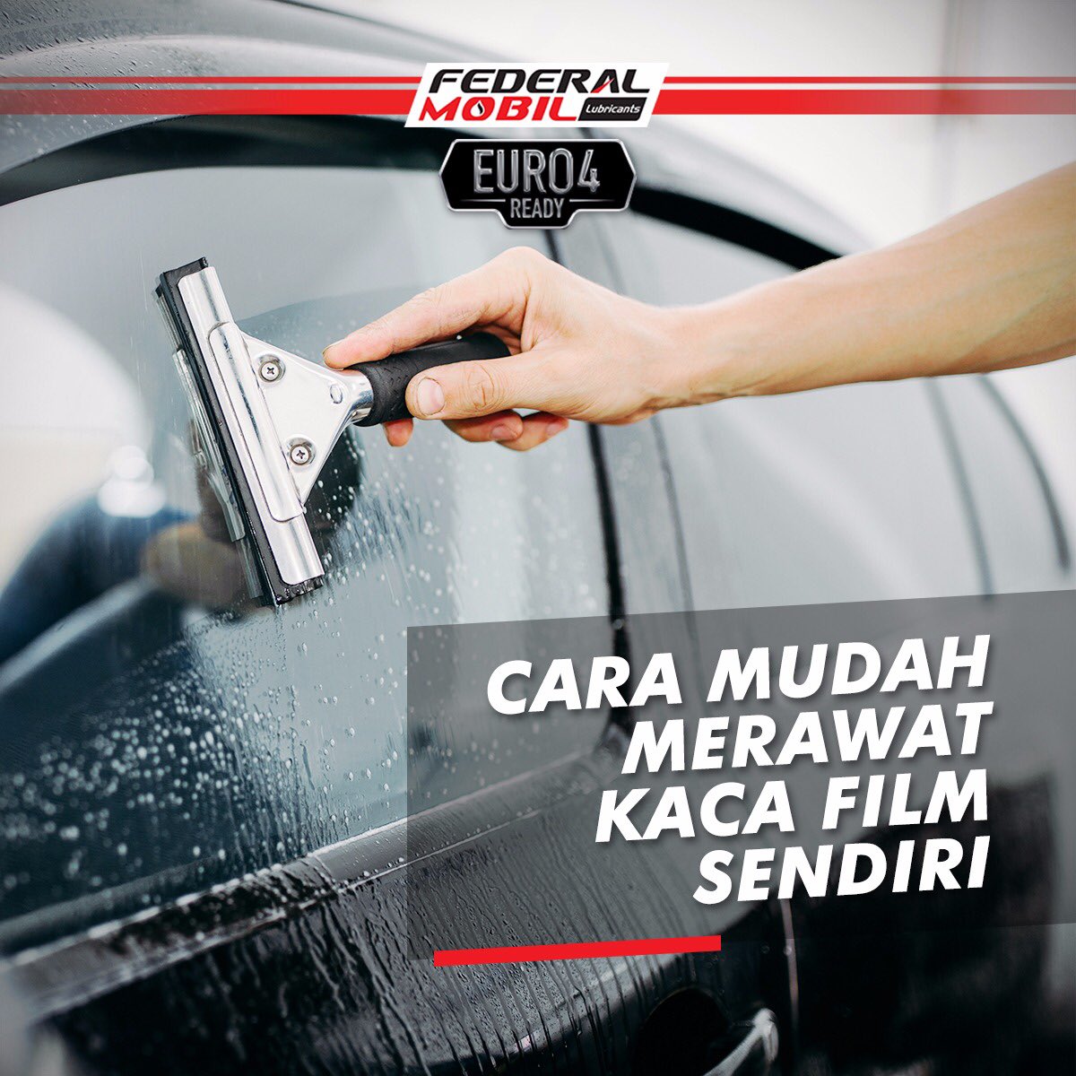 Biar lebih awet, kaca film mobil perlu dibersihkan secara berkala. Perawatan kaca film mobil sebenarnya tidak perlu perlakuan khusus yang sulit. Mau tahu gimana cara membersihkan kaca film mobil dengan tepat? Simak tips berikut bit.ly/MerawatKacaFil…

#FederalMobilLubricants