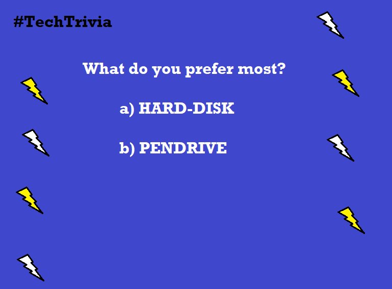 QuantumHiTech's tweet image. #SaturdayTech #TechTrivia Comment and tell us what would you prefer the most?