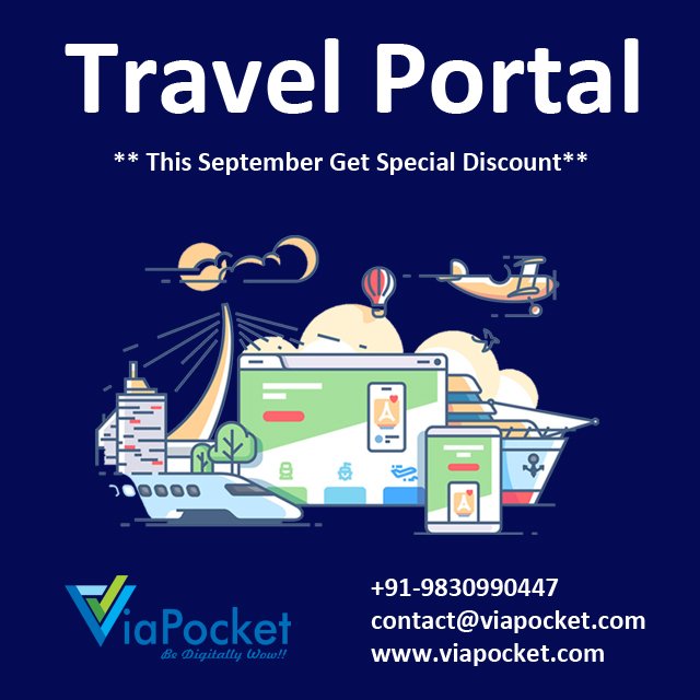 hieminddigital's tweet image. 🎉This September get special discount on Travel Portal !!
Hotel,Transportation,Flight ,Train Booking & many more..
Contact @via_pocket :+91-9830990447
viapocket.com
#customizedtravelPortal #apisupport #hotelbooking #transportationbooking #flighbooking #trainBooking