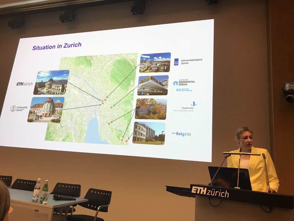 SGruninger's tweet photo. Zurich, a thriving #science hub - also in medical research. Corinna Schütt, director of University Medicine Zurich of @uzh_news &amp; @ETH.  #OILS18 #LSID18 #openscience #LifeSciences #biology https://t.co/HqbEaYdaTS