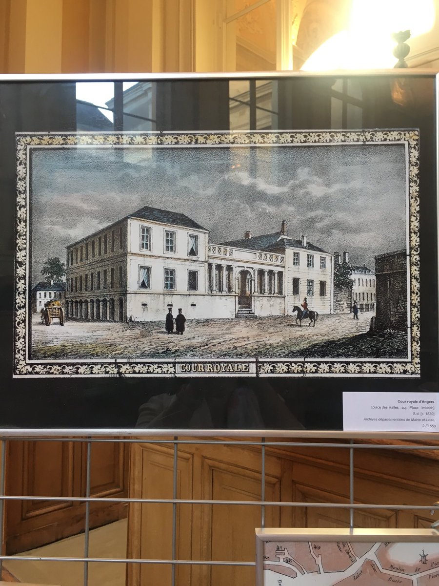 Cour royale d’Angers Place des Halles aujourd’hui place Imbach (1839) #Courdappel #angers