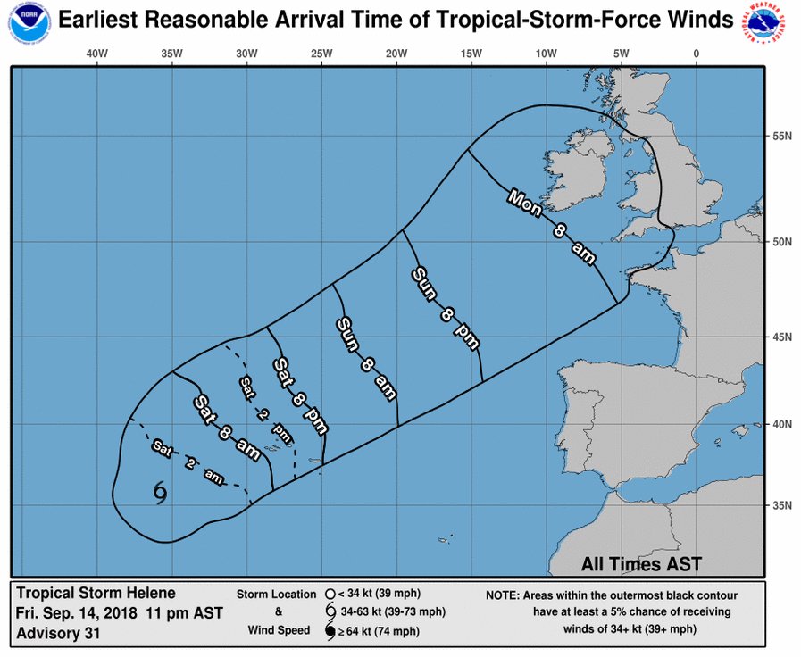 Better batten down the hatches and check moorings.  Looks like a tasty start to the week. The SW and Wales is in the firing line. #hurricaneHelene #UKWeather