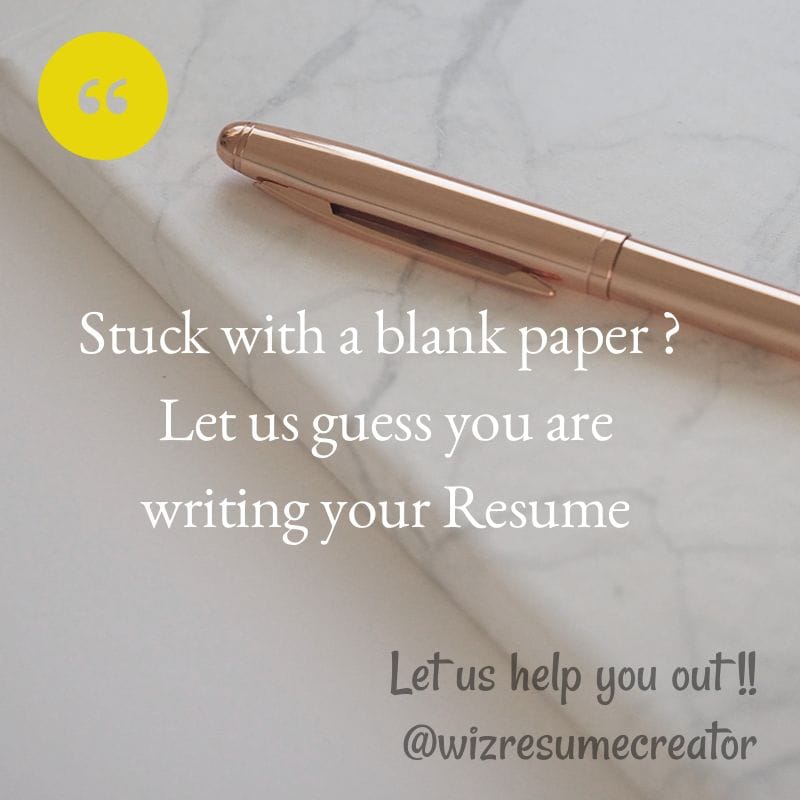 wizresume's tweet photo. Don't get stuck....
WIZ Resume Creator is there for you
Get your resume made in few clicks
@wizresume
#ResumeWriting #CVWriting
#resume #cv
#influencermarketing
#wizresume #makeresume
#resumestyles https://t.co/ubmFTQ9ii1