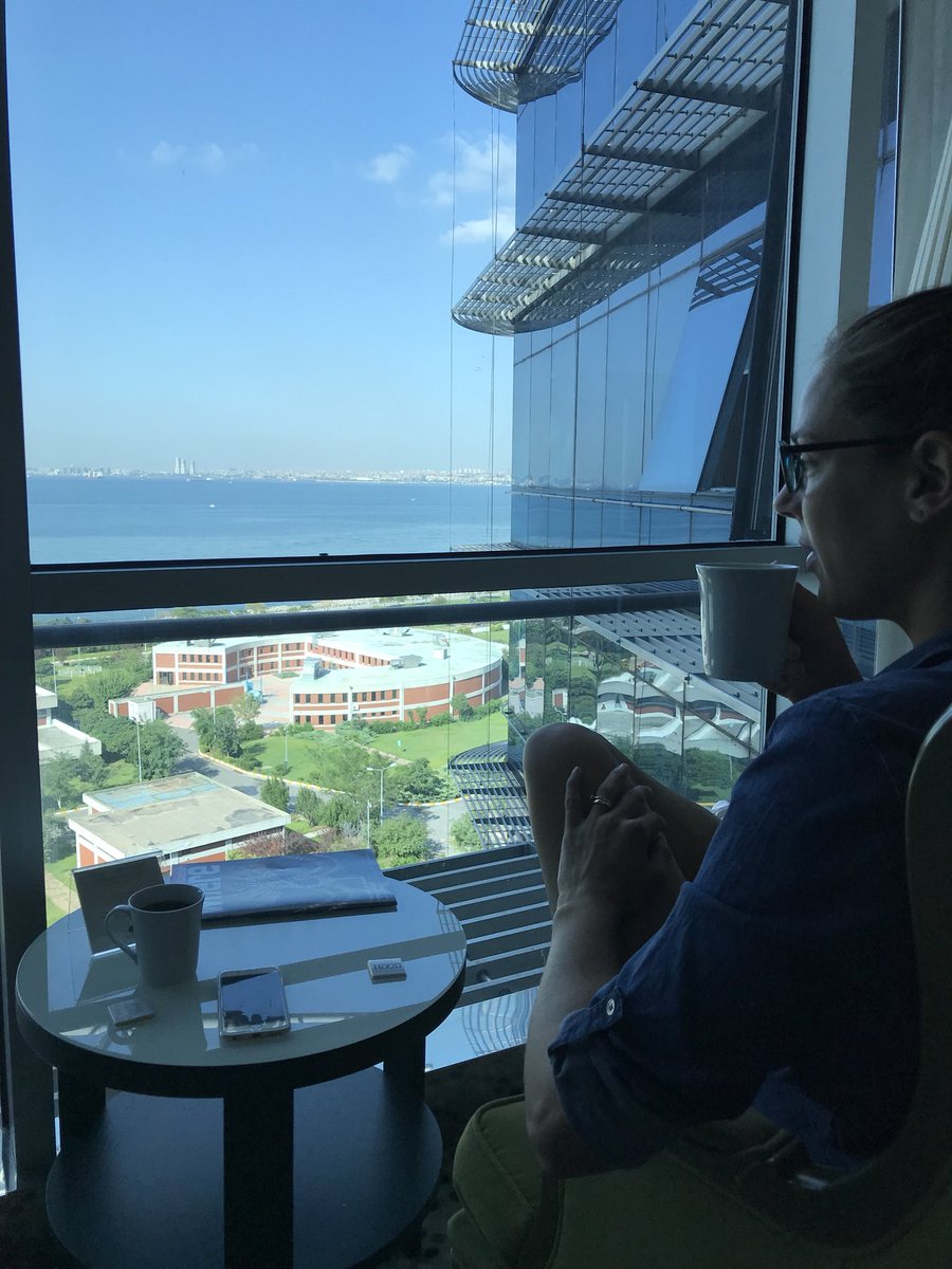 Enjoying the beautiful view over the Bosphorus on our free weekend! Happy to be back in Istanbul ❤️