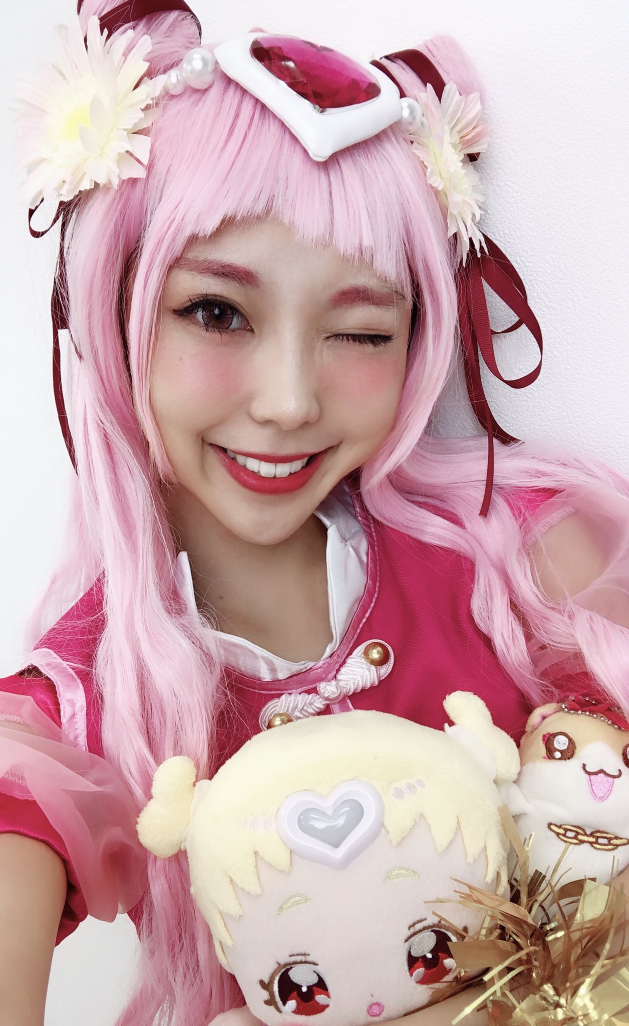 渡邉まいり 初めて キュアエールのコスプレしました はーぎゅうううぅ プリキュアが だいすき キュアエール コスプレ Cosplay はぐたん ハリー Precure Highcollar