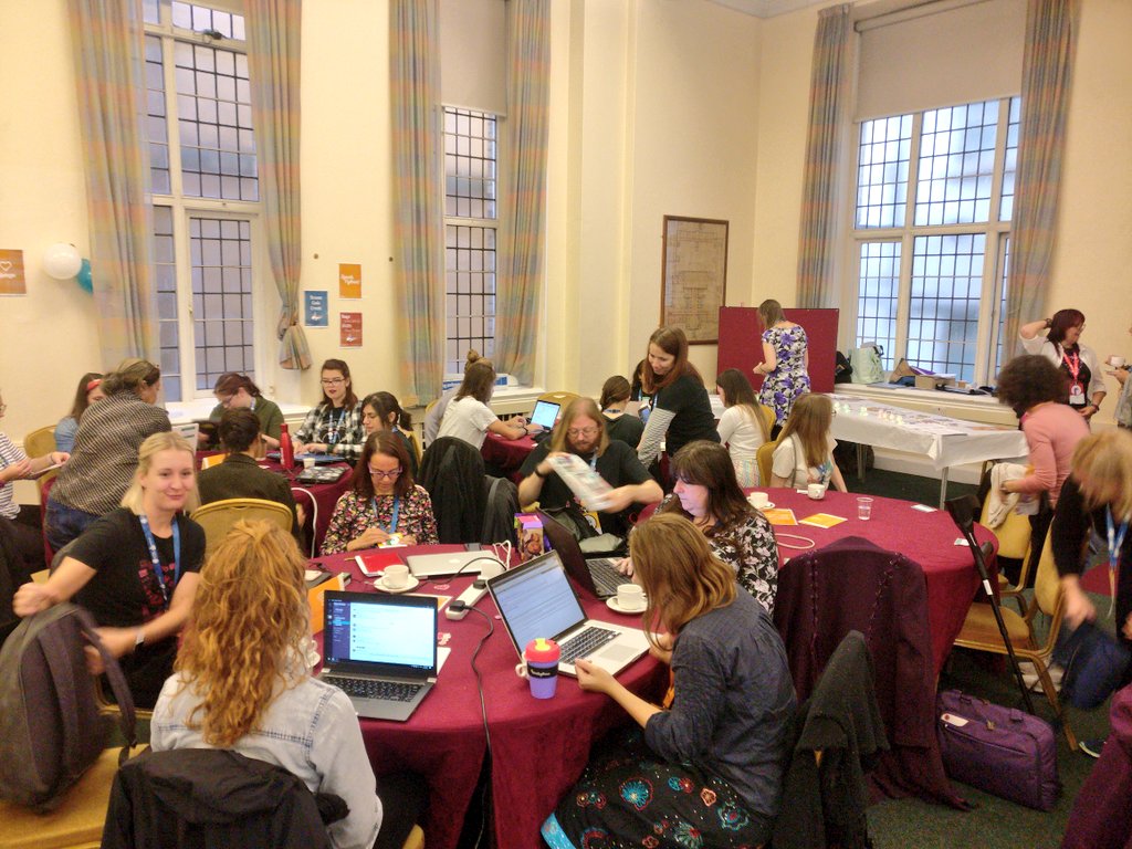 GirlGeekUpNorth's tweet image. Looks like #DjangoGirls @PyConUK is already underway! 
#codewithkindness