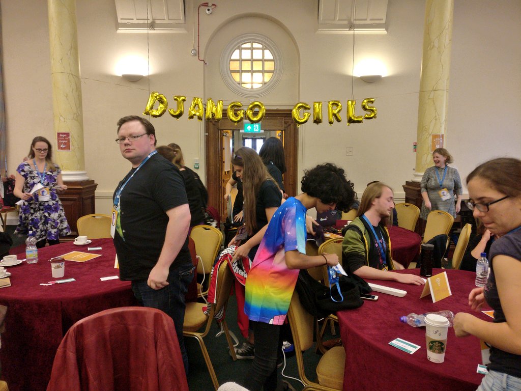 GirlGeekUpNorth's tweet image. Looks like #DjangoGirls @PyConUK is already underway! 
#codewithkindness
