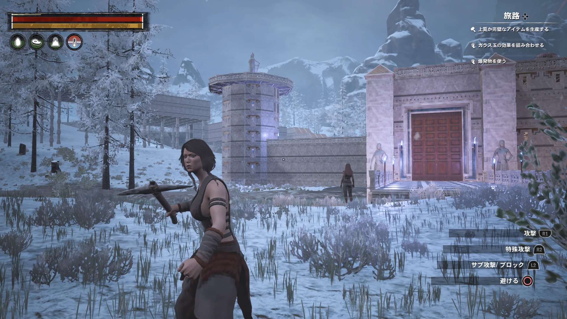 Catchan A Twitter 雪山のアキロニアが めっちゃいい感じ ˊᗜˋ コナンアウトキャスト コナンアウトキャスト拠点 コナンアウトキャスト建築