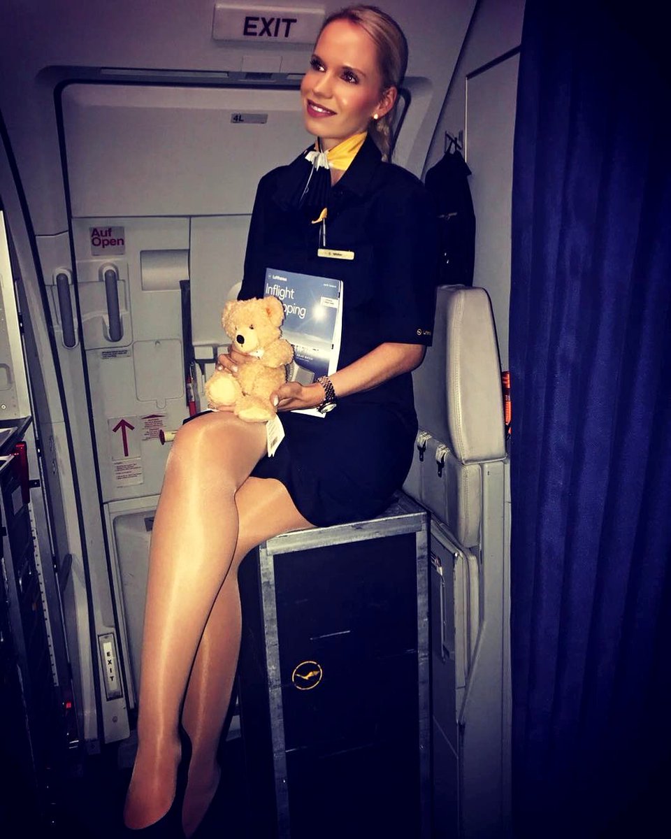 Flight attendant nylon feet