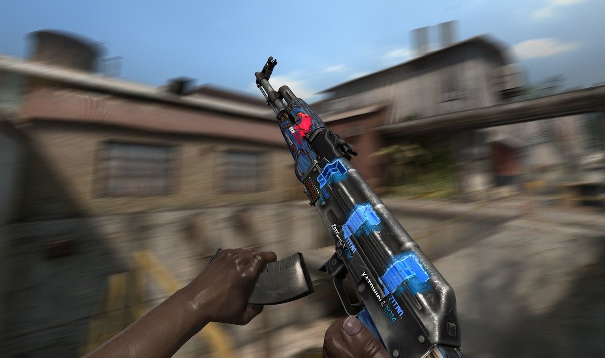 ROFL on Twitter: "Normally the Laminate series AK-47 skins are just boring but these three are an exception. Blue Laminate is ST FN Black Laminate is FN Red Laminate is