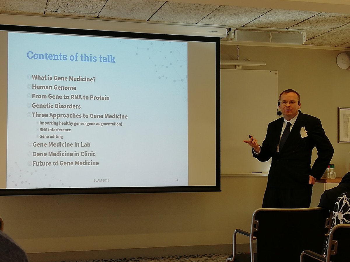 SKTLtwiittaa's tweet image. Tapani Ronni about the gene medicine – a promising field for medical and scientific translations. #SLAMConf2018 #xl8 #basicsofgenemedicine #terminology #medicaltranslators #specialists #Finnishtranslators