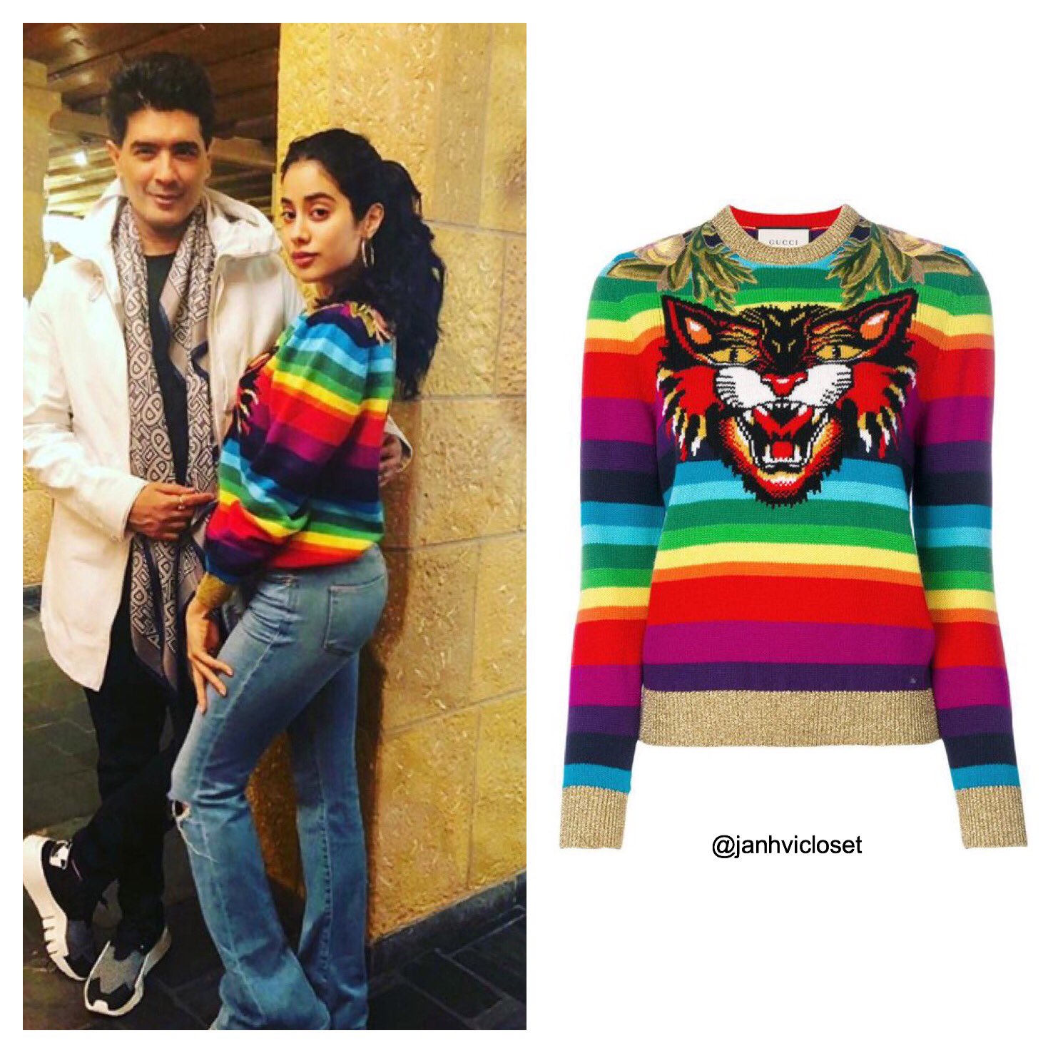 Gucci tiger sweater rainbow outlet