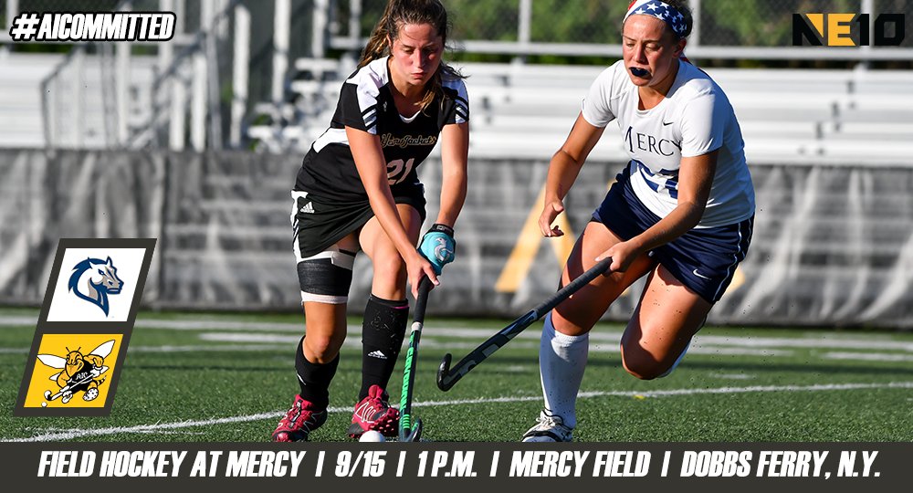 aicathletics's tweet photo. FH: @fieldhockeyAIC heads to assistant coach Olivia Kelly’s alma mater this afternoon to face the Mercy Mavericks. 

PREVIEW: https://t.co/lgy95Jc2yx

#AICommitted https://t.co/CpfLAccOSo