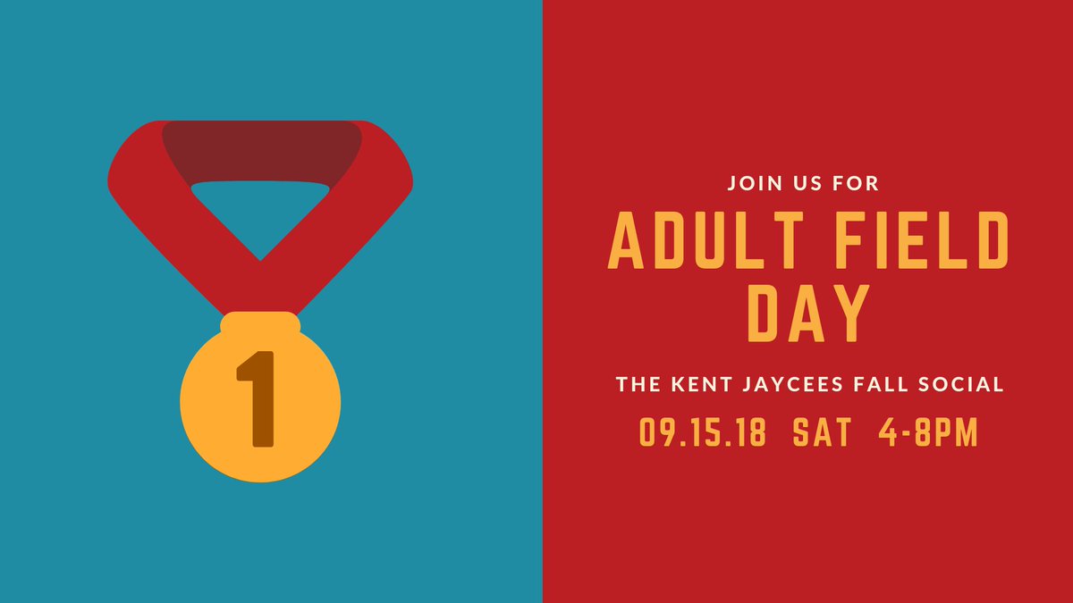 Kent_Jaycees's tweet photo. Bring your A game to our fall social, Adult Field Day, happening today!  Meet us at DS Architecture for yard games and competitions like Kan Jam, human tic-tac-toe and more! All Jaycee members AND non-members are invited to attend! https://t.co/kB9B6fAVEi