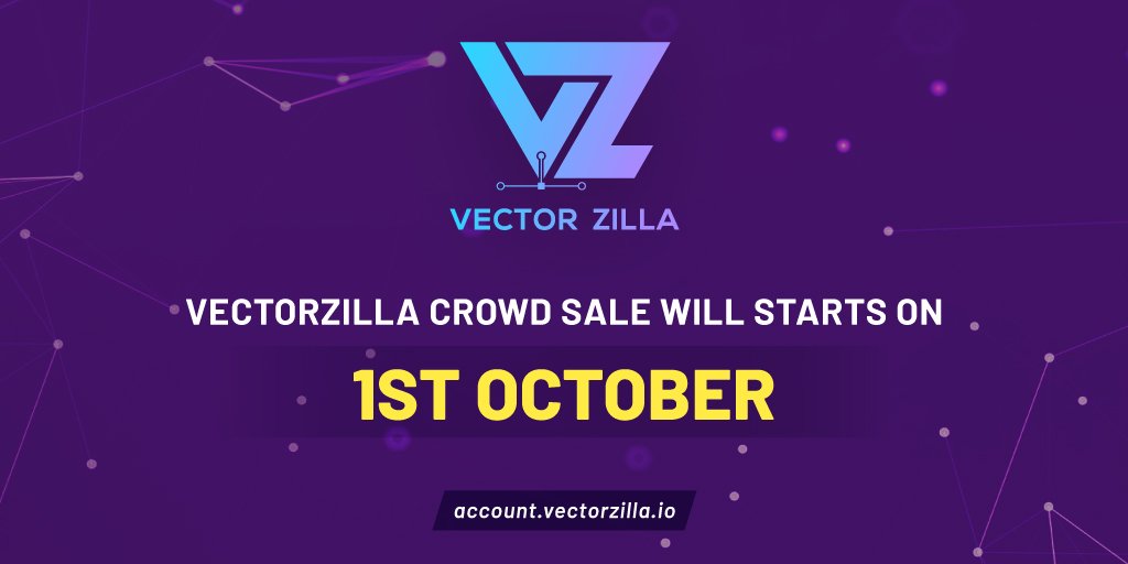 VectorZilla's tweet image. ANNOUNCING: CROWDSALE STARTS ON 1ST OCTOBER 2018

Please visit: vectorzilla.io

Register here: account.vectorzilla.io

#Blockchain #Tokensale #Ethereum #StockPhoto #StockGraphics #Marketplace #AI #VZT #btc #crypto #cryptocurrency #bitcoin