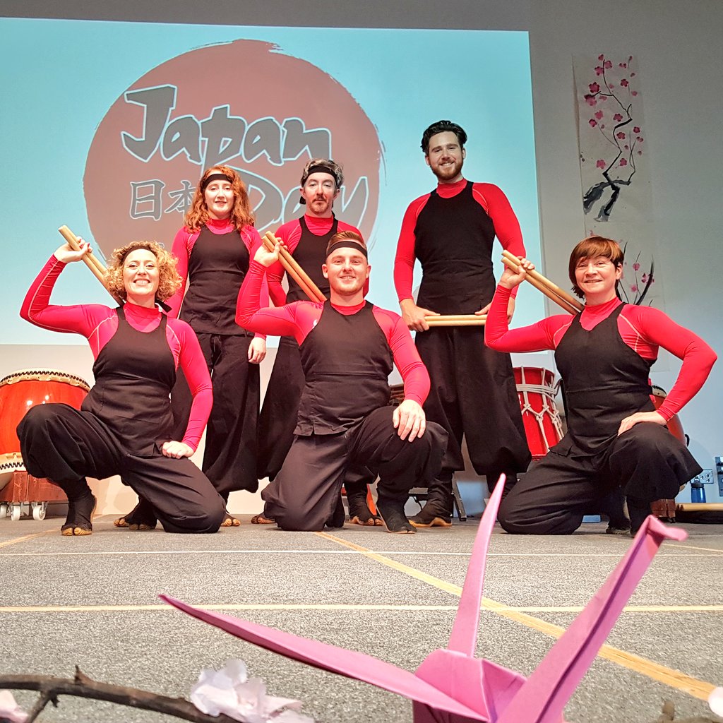 TsuchigumoDaiko's tweet photo. We had a fantastic time at #JDAYABDN18 last weekend. Thanks to @JDayAberdeen and @gan_preston for inviting us! 🎉🇯🇵🏴󠁧󠁢󠁳󠁣󠁴󠁿🥁

#taiko #wadaiko #drums #culture https://t.co/jYOw3ZuqCe