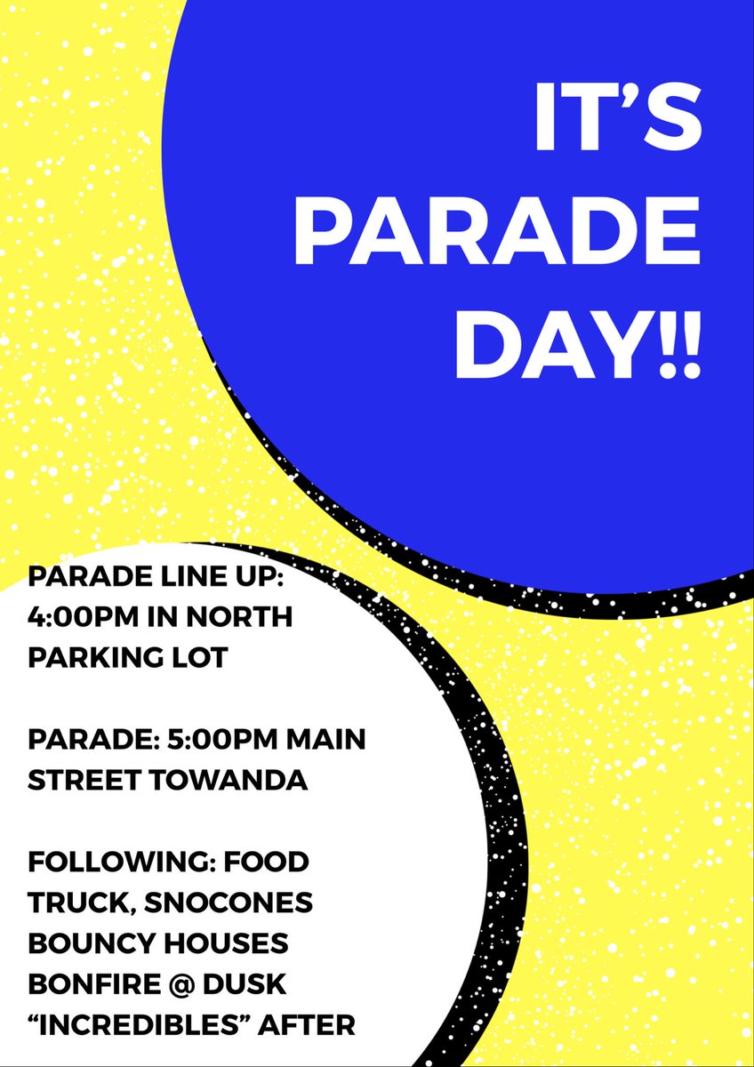 Parade day is finally here!!💙💛