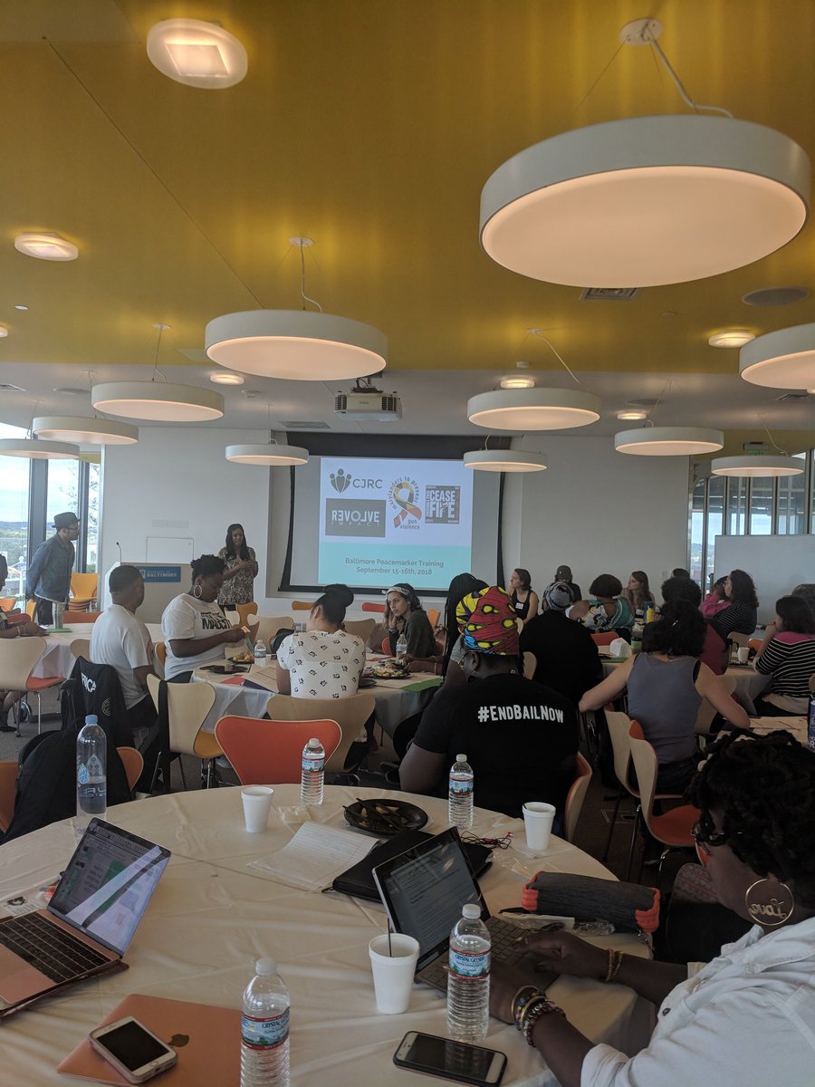 CJACTIONFUND's tweet photo. We're excited for a weekend of learning from each other at today's Peacemaker Training - follow along with us #PeaceinBaltimore https://t.co/bNvLD8cwHf