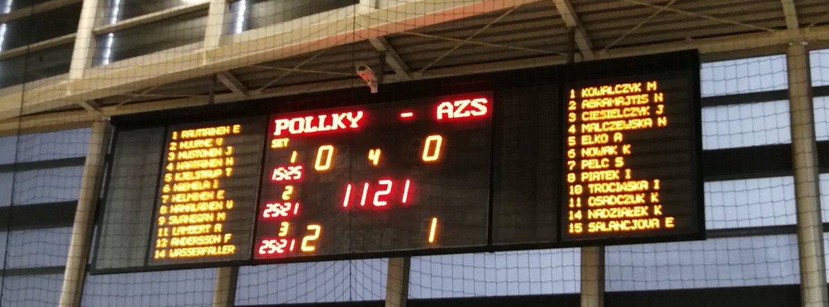 Pölkky Kuusamon lauantai alkoi klo 10 pelillä AZS Gliwicea vastaan. Tuloksena turnauksen toinen voitto luvuin 2-1 (15-25, 25-21, 25-21). #pölkkypäät #mestaruusliiga