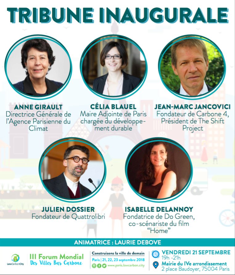 Lors de la tribune inaugurale animée par <a href="/LaurieDebove/">Laurie Debove</a>, retrouvez :
Anne Girault
Célia Blauel
Jean-Marc Jancovici
Julien Dossier
Isabelle Delannoy

#environnent #ecologie #greenplanet #ecofriendly #zerowaste #greeneconomy #conference

Inscription gratuite: bit.ly/2CENR05