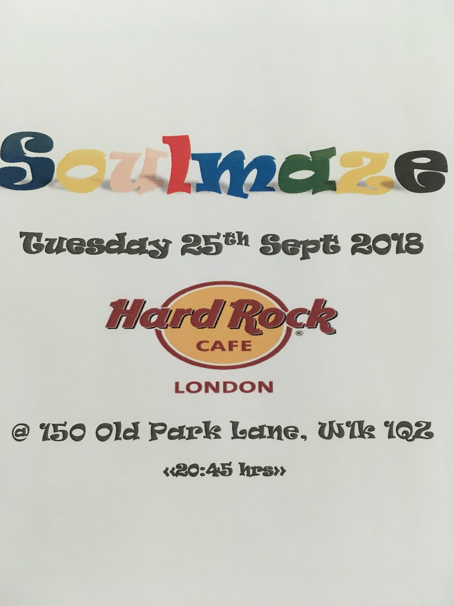 soulmazeband's tweet photo. #soulmaze,#livegig,#london,
#25sept2018,#hardrocklondon.
https://t.co/zCJIzNMcdh https://t.co/ct7pWOFAVv