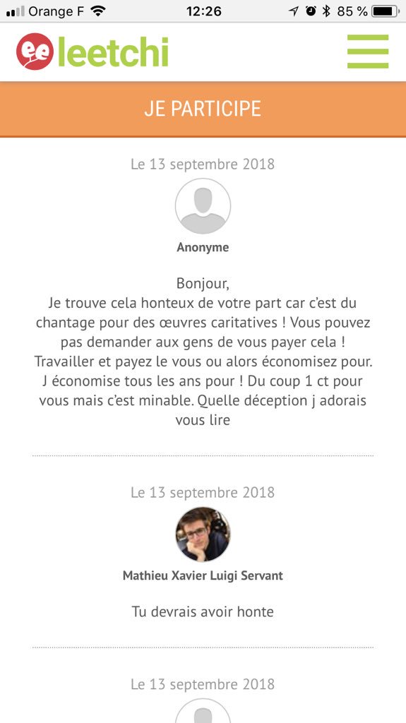 PointMan84's tweet image. Vu que l’autre blaireau de #Lokan finira par supprimer la cagnotte #Leetchi je mets les screens de quelques commentaires
Et le « succès » de sa cagnotte!
Ça évitera qu’il nie dans quelques années quand il portera plainte pour diffamation contre un blogueur 😂