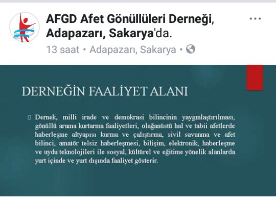 ahmet67memis's tweet photo. #AFGD Afet Gönüllüleri Derneği
facebook resmi sayfası https://t.co/j3fhLNc1AR