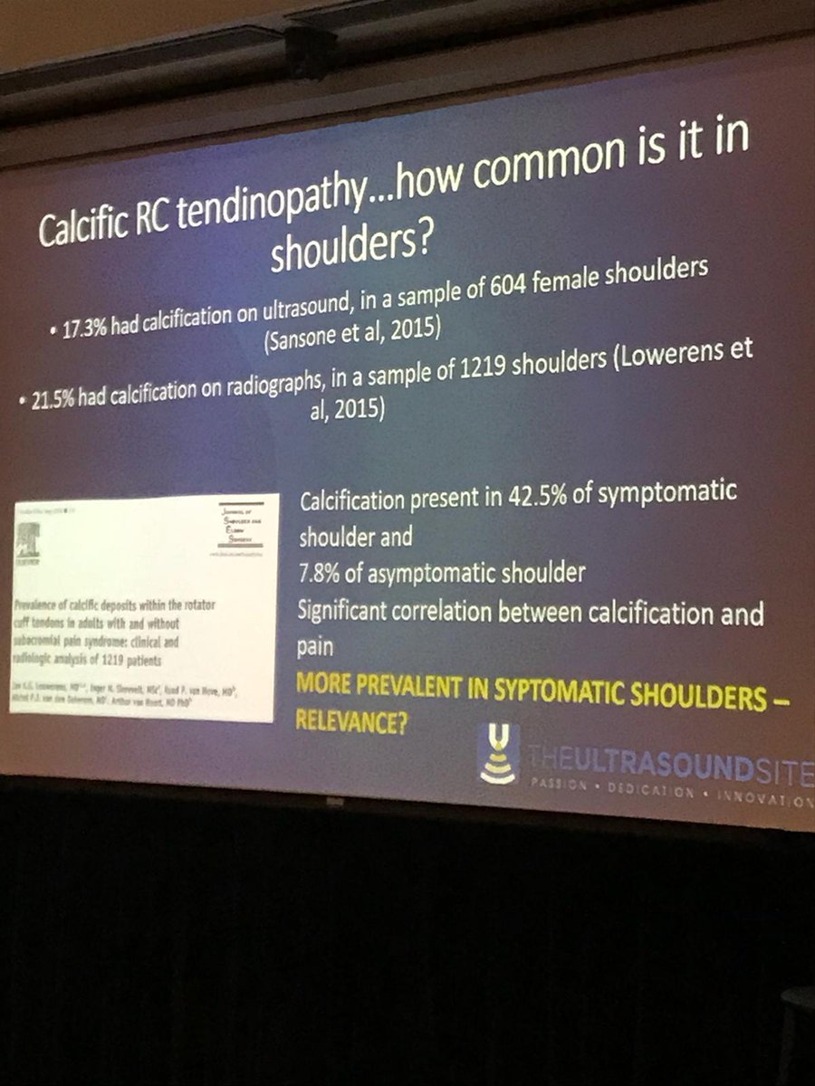 sscsportsmed's tweet image. @swildmanphysio @FSEM_IRL providing clarification around the use of ultrasound to assess and visualise pathologies like sub-acromial bursitis, shoulder calcification and RC tendinopathy - important to place findings in the correct context #FSEM2018 #ultrasound #keepitrelevant