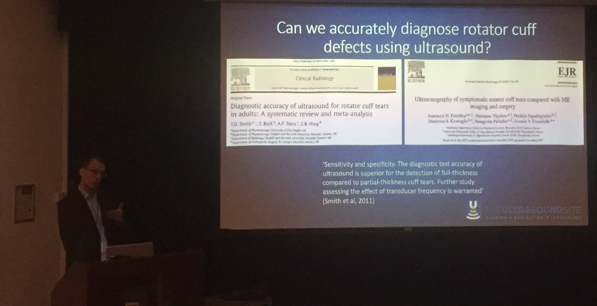sscsportsmed's tweet image. @swildmanphysio @FSEM_IRL providing clarification around the use of ultrasound to assess and visualise pathologies like sub-acromial bursitis, shoulder calcification and RC tendinopathy - important to place findings in the correct context #FSEM2018 #ultrasound #keepitrelevant