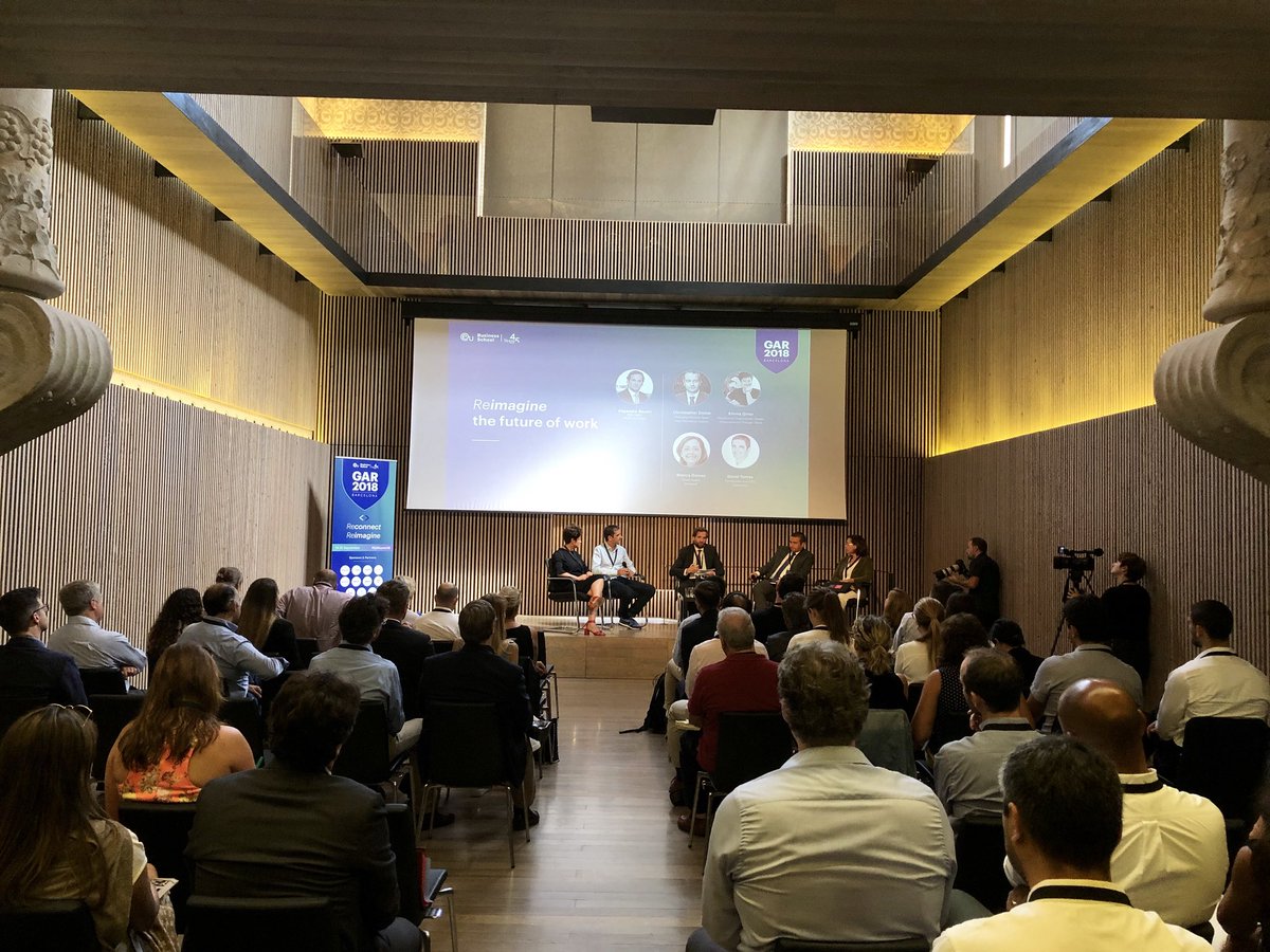 EU_group's tweet photo. EU Alumni discussion panel: Reimagine the future of work #EUAlumni18 https://t.co/MOdUS346gZ