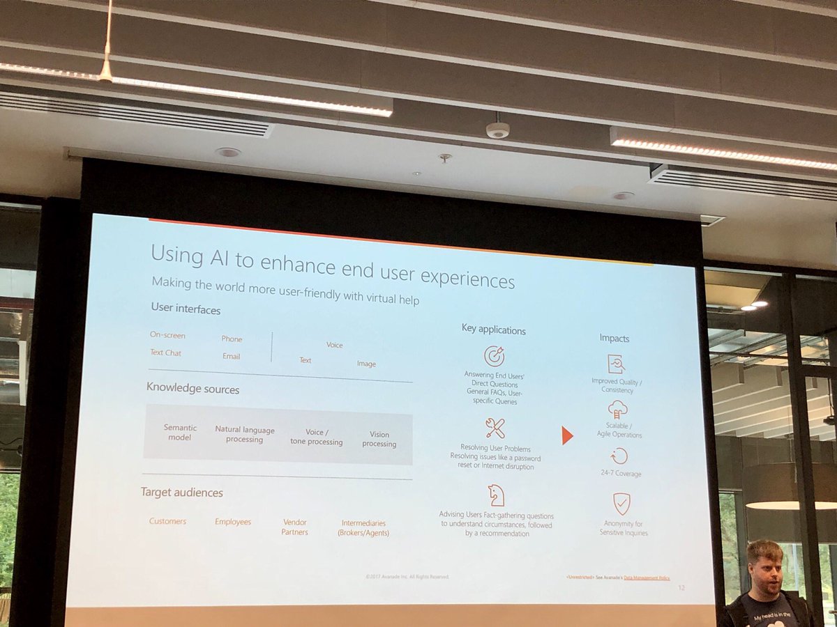 fholzknecht's tweet photo. Using AI and D365 to enhance customer experience. Truly essential to engage customers! #365satdub #OneMicrosoft #AI #D365 #Dynamics https://t.co/HoIAfxNS16