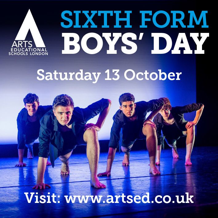ArtsEdLondon's tweet image. Back by popular demand: It's Boys' Day! Find out what it's really like at ArtsEd Sixth Form at our boys only taster sessions. Find out more: buff.ly/2C5Pfso